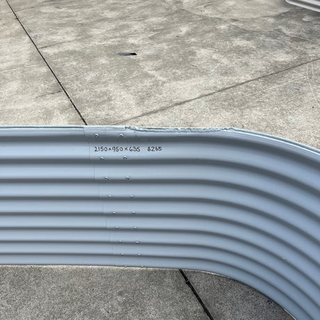 2150 x 950 x 635 Slimline Garden Bed